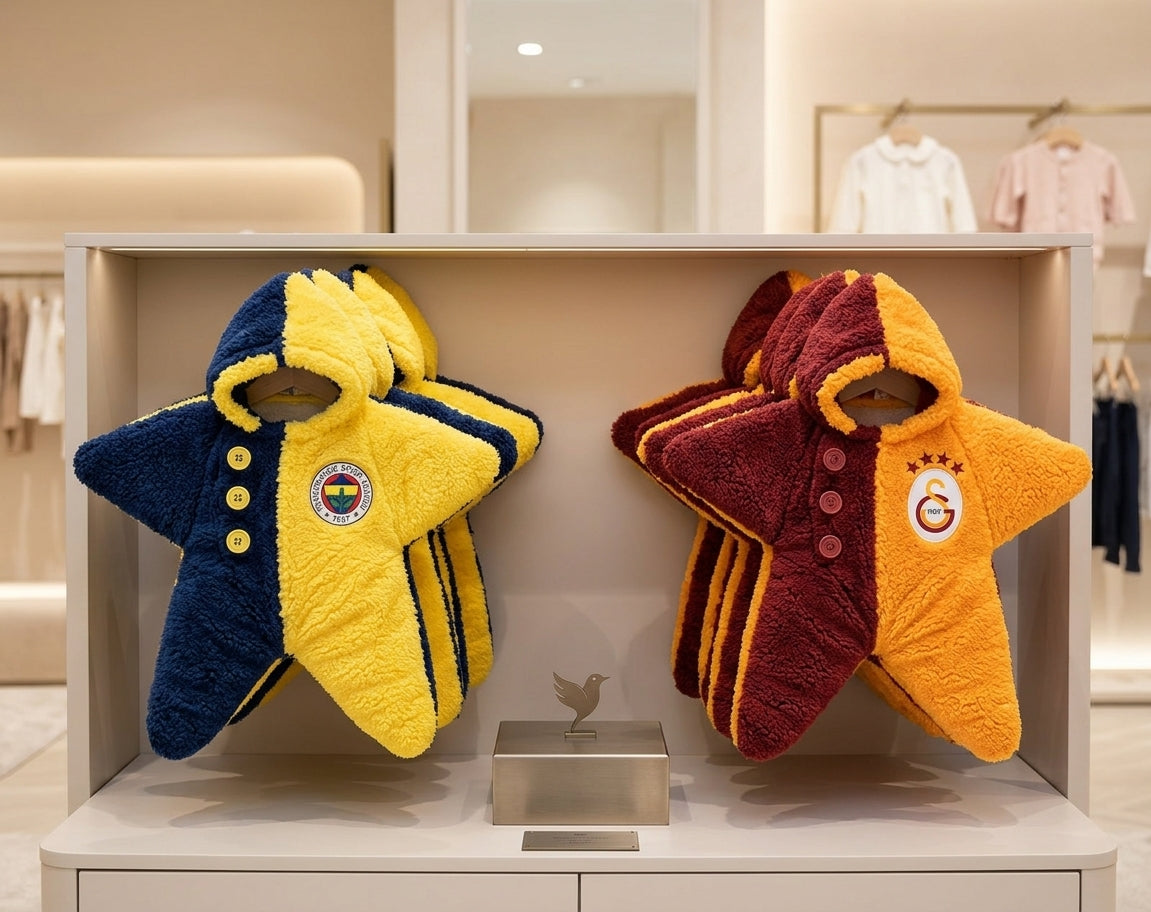 Minik Taraftarlar İçin Yıldız Peluş Bebek Tulumu